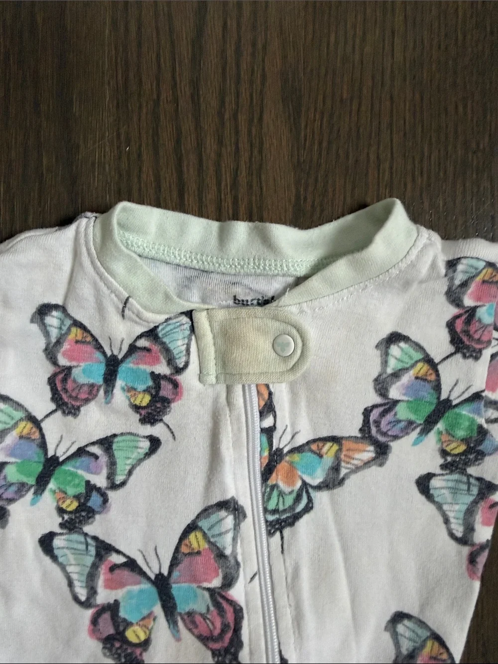 Burt’s Bees Baby Butterfly Footed Sleeper – 12M